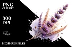 Abstract Detailed Shiny Lavender Watercolor Splash Product Image 3