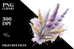 Abstract Detailed Shiny Lavender Watercolor Splash Product Image 2
