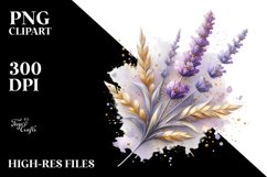 Abstract Detailed Shiny Lavender Watercolor Splash Product Image 3