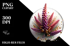 Glossy Heather, Round Watercolor Splash Product Image 2