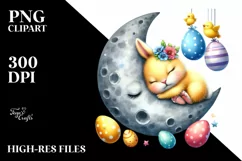 Easter Bunny Clipart |T-shirt, Mug PNG Product Image 8