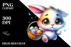 Easter Bunny Clipart |T-shirt, Mug PNG Product Image 7