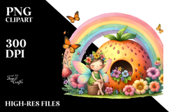 Colorful Fairy House Rainbow Illustration Fruit Fantasy Product Image 2