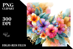 Colorful Abstract Hawaiian Gold Insertions | Watercolor Product Image 2