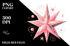 Simple Whimsical Pinkish Star PNG Product Image 2