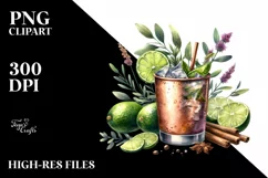 Summer Sticker Moscow Mule Sublimation Clipart Product Image 1
