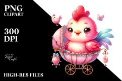 Cradling Baby Rooster PNG Product Image 2