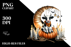 Watercollor Cow for Halloween Product Image 2