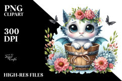 Cute Baby Dragon with Big Eyes JPEG Product Image 2