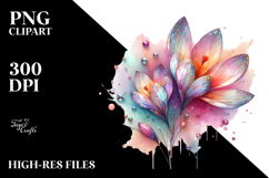 Shiny Diamond Crocus Abstract Design, Transparent PNG Product Image 2