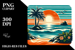 Retro Island Sunset Tumbler Product Image 2