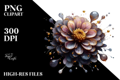 Abstract Zinnia PNG Product Image 2