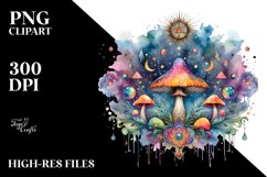 Vibrant Mushroom in Watercolor Product Image 2