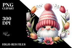 Cute Watercolor Gnome with Big Hat Product Image 2