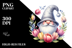 Cute Watercolor Gnome with Big Hat Product Image 2