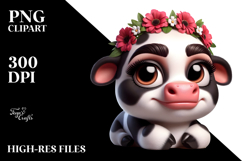 Silly Holstein Cow PNG Product Image 2