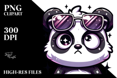 Cute Panda with Oversized Sunglasses PNG Product Image 2