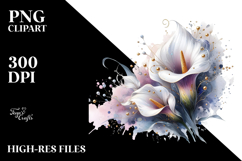 Calla Lily with Metallic Insertions PNG Product Image 2