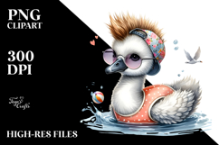 Baby Swan, Colorful PNG Product Image 2