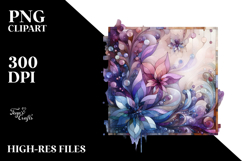 Abstract Pastel Wooden Stained Violet, Transparent PNG Product Image 2