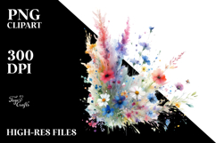 Colorful Wildflowers PNG Product Image 2
