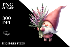 Colorful Heather Gnome | Sublimation | Clipart. Product Image 2