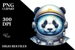 Colorful Watercolor Panda | Sublimation Clipart Product Image 1
