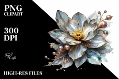 Shiny Detailed Narcissus | Sublimation | Clipart Product Image 1