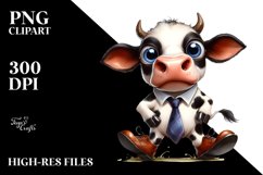 Funny Cow Large Shoes | Sublimation | Clipart. Product Image 1