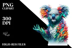 Vibrant Watercolor Koala, 20 oz Tumbler Product Image 2
