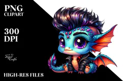 Cute Baby Dragon PNG Product Image 2