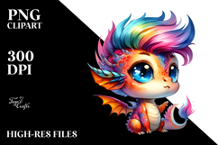 Cute Baby Dragon, PNG Product Image 2