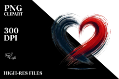 Paintbrush Style Heart PNG Product Image 2
