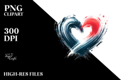 Paintbrush Style Heart PNG Product Image 2