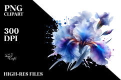 Material Iris Watercolor PNG Product Image 2