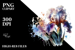 Material Iris Watercolor PNG Product Image 2