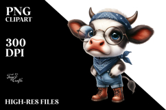 Contempt Baby Cow Fancy es | Sublimation | Clipart. Product Image 2