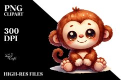 colorful plush monkey | Sublimation | Clipart Product Image 3