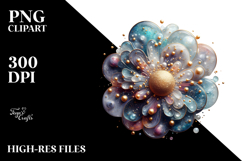 Abstract Cosmos Watercolor Splash PNG Product Image 2