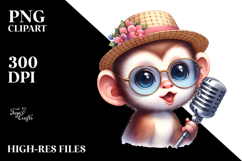 Singer Baby Monkey, PNG Product Image 2