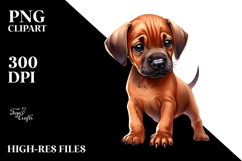 Expressive Rhodesian Ridgeback, PNG Product Image 2