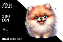 Pomeranian Cartoon PNG Product Image 2