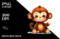 Colorful Plush Monkey Baby Sewed Product Image 3