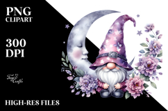 Cute Watercolor Gnome with Big Hat Product Image 2