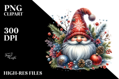 Vibrant Watercolor Gnome PNG Product Image 2