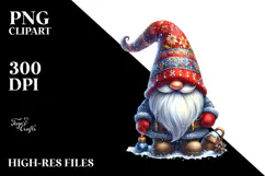 Vibrant Watercolor Gnome PNG Product Image 2
