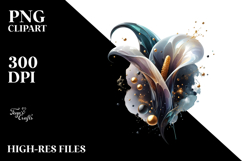 Calla Lily Watercolor Splash PNG Product Image 2