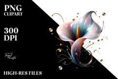 Abstract y Calla Lily in Watercolor Product Image 2