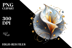 Calla Lily Watercolor Splash PNG Product Image 2