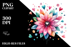 Colorful Flower Cow PNG Product Image 2